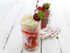 Strawberry shortcake never had it so good. Strawberries, cream and a little boozy boost make this the perfect summer sip.