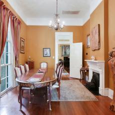 Orange Dining Room orange traditional living space photos | hgtv Orange Dining Room orange traditional living space photos | hgtv