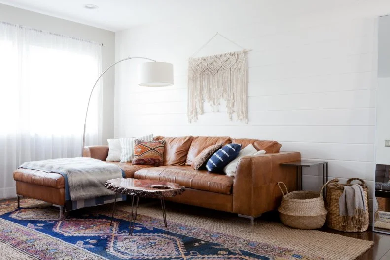 Contemporary White Living Room 