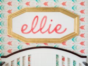 Elegant Monogram in Contemporary Girl's Nursery Elegant Monogram in Contemporary Girl's Nursery