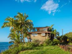 Oceanfront Tropical Home Exterior 