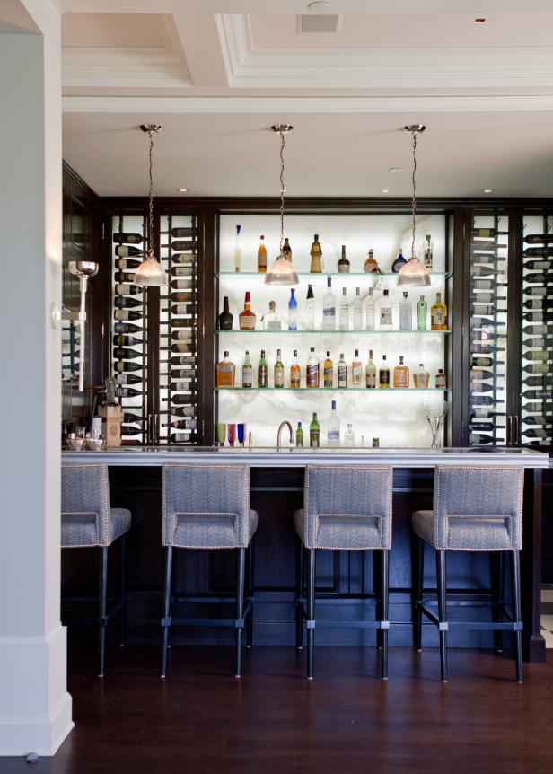 Contemporary Style Bar with Zinc Top Contemporary Style Bar with Zinc Top