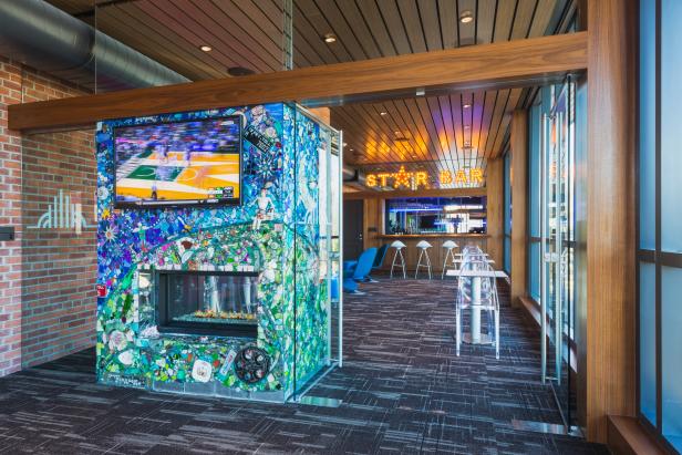 Prospector Theater Star Bar Mosaic Fireplace Focal Point Prospector Theater Star Bar Mosaic Fireplace Focal Point