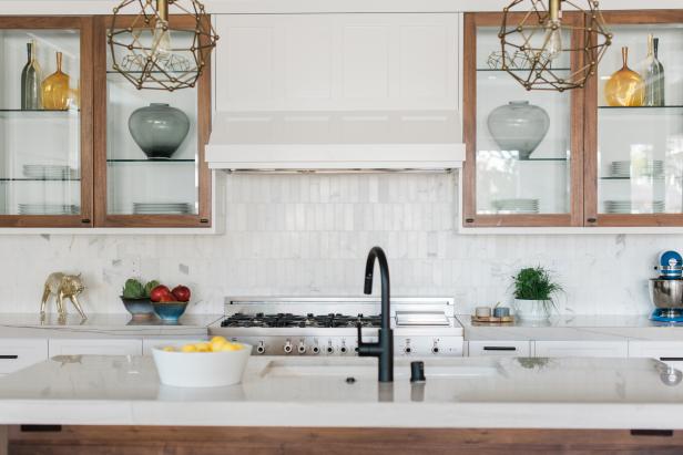 Wood Framed Cabinets in White Kitchen Wood Framed Kitchen Cabinets