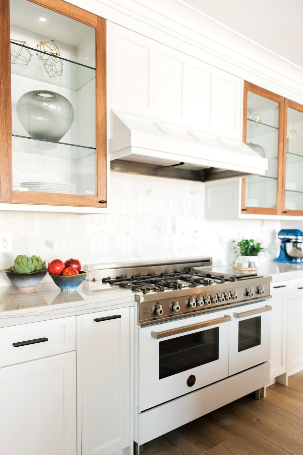 White Contemporary Kitchen With Wood Accents | HGTV Faces of Design | HGTV