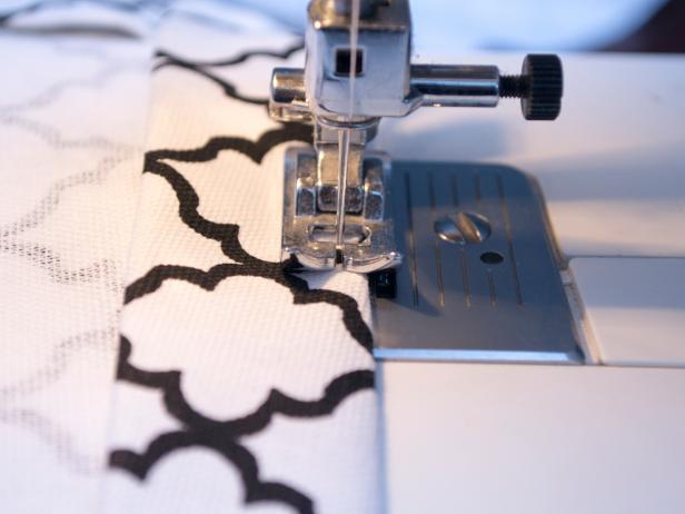 Stitch the fold twice in two parallel lines (top and bottom of folds) to reinforce it.