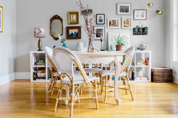 Parisian Café Inspired Dining Room