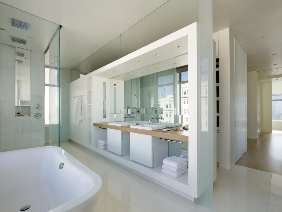 White Modern Spa Bathroom