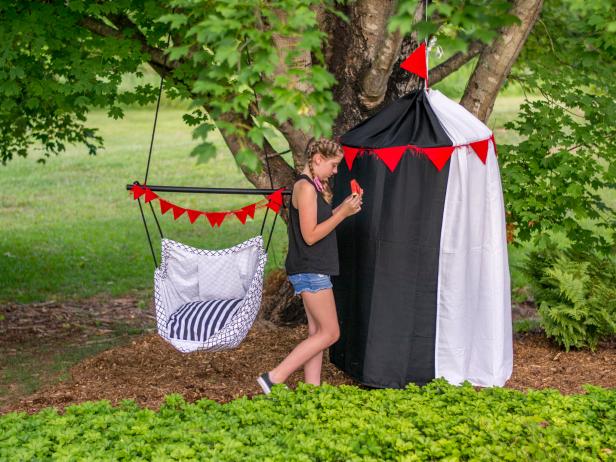 DIY Kids Hammock Swing and Mini Circus Tent Cover 1 DIY Kids Hammock Swing and Mini Circus Tent Cover 1