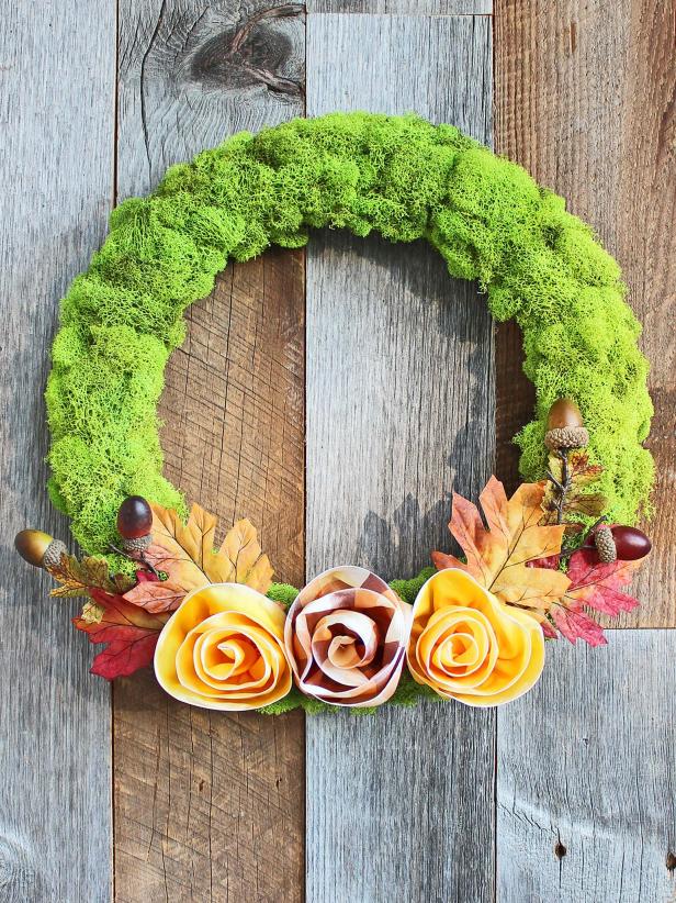 Fresh Fall Decorating: Ribbon Rose Wreath Fresh Fall Decorating: Ribbon Rose Wreath