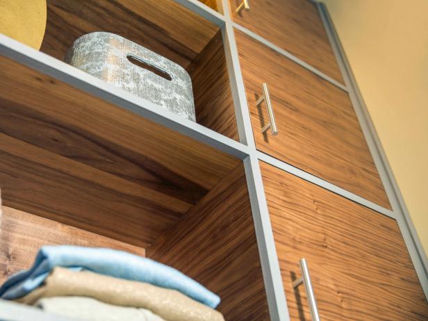 Transform an used nook into a closet with this easy DIY built-in storage unit.