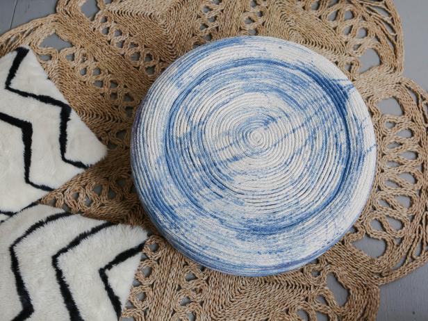 Indigo Rope Ottoman Indigo Rope Ottoman