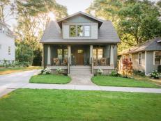 Green Craftsman Home With Great Curb Appeal
