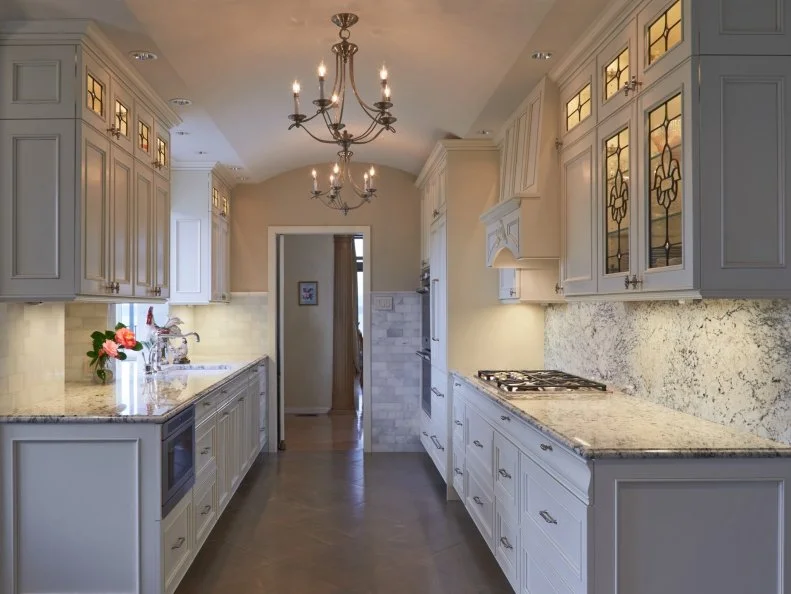 Classic Kitchen with Marble Backsplash