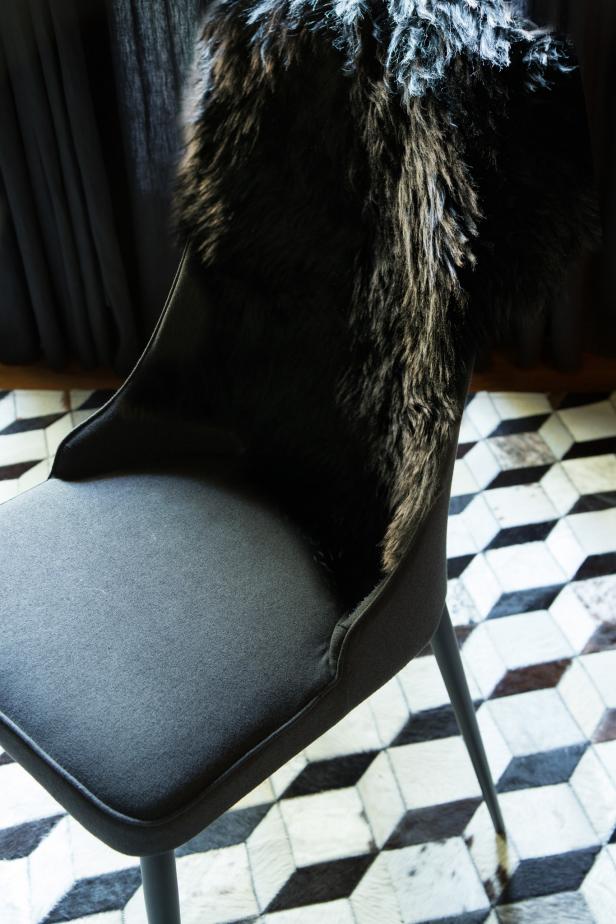 Creating a Wintry Luxe Holiday Dining Space: Dark Faux Fur Creating a Wintry Luxe Holiday Dining Space: Dark Faux Fur