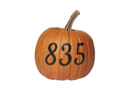 Pumpkin House Numbers