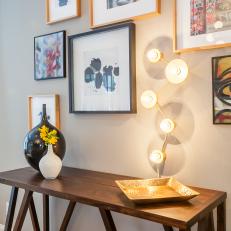 Gallery Wall and Wood Console Table