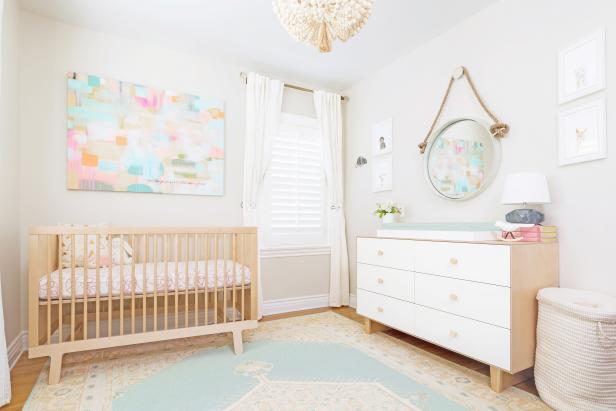 Girl's Nursery With Soft Pastel Palette Girl's Nursery With Soft Pastel Palette