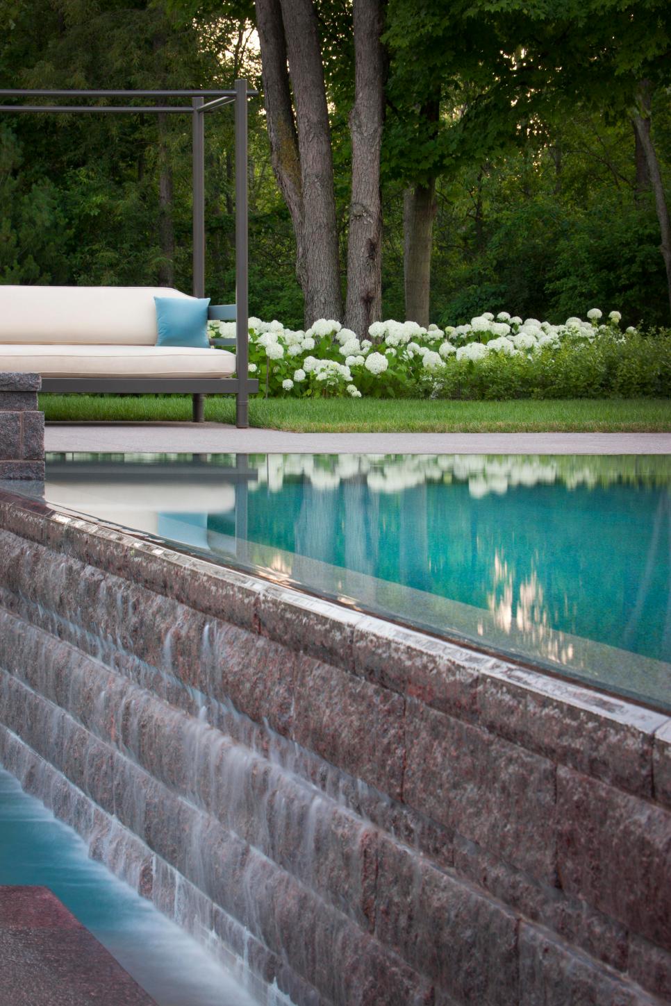 Infinity Edge Waterfall Waterfall from Infinity Edge Pool