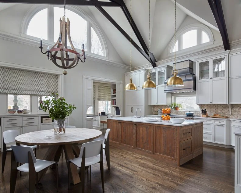 Country Kitchen With Vaulted Ceiling