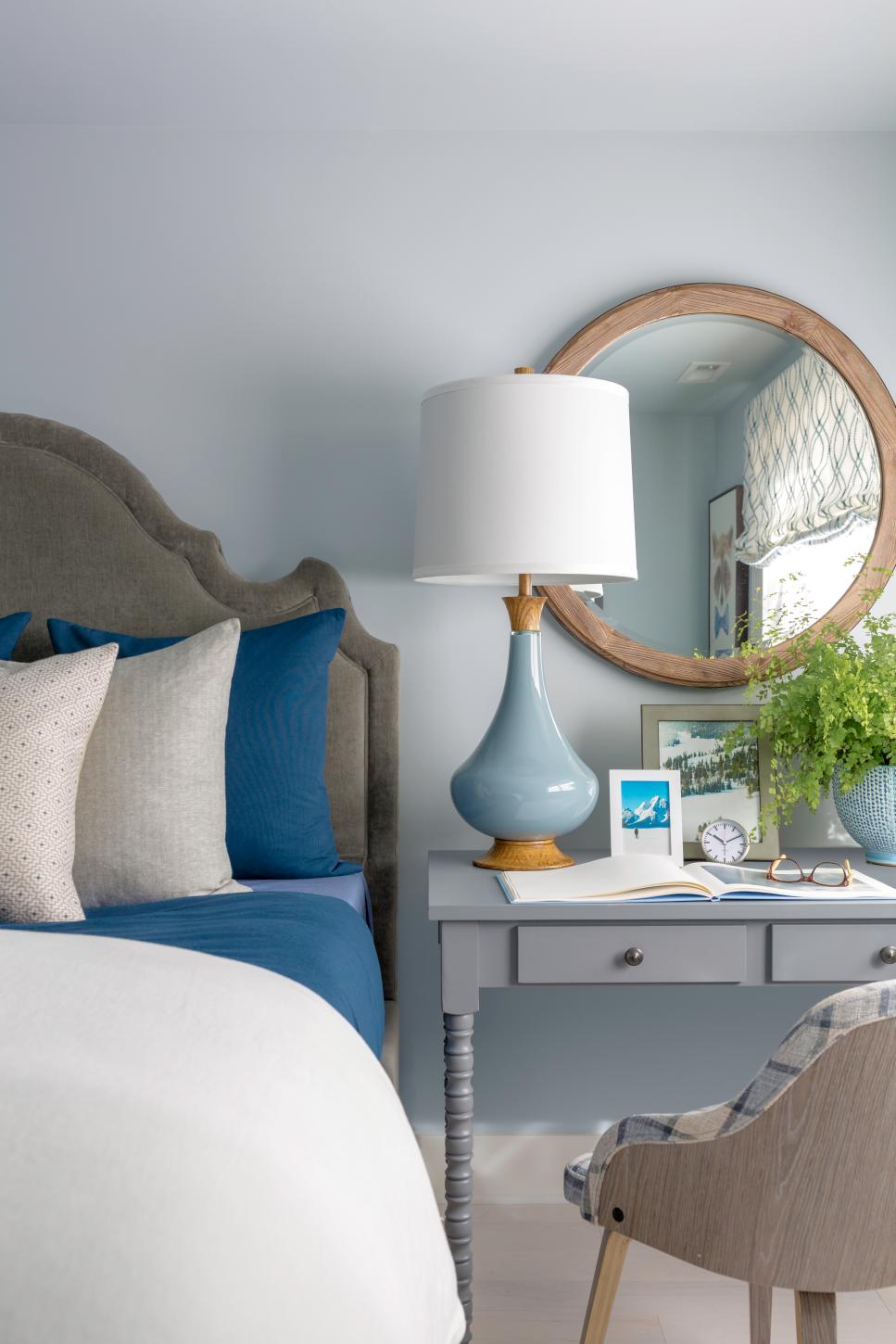 HGTV Dream Home 2018: Blue and Gray Guest Bedroom Pictures | HGTV Dream ...