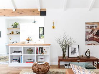 Contemporary Living Room With Branches