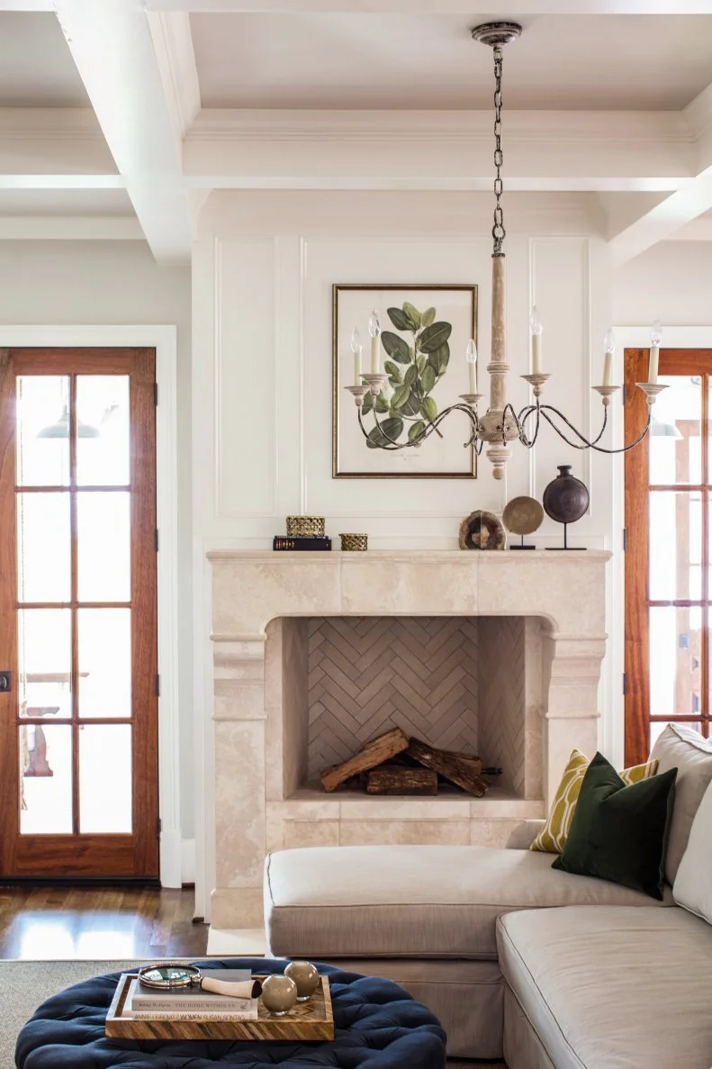 Chandelier in Living Room