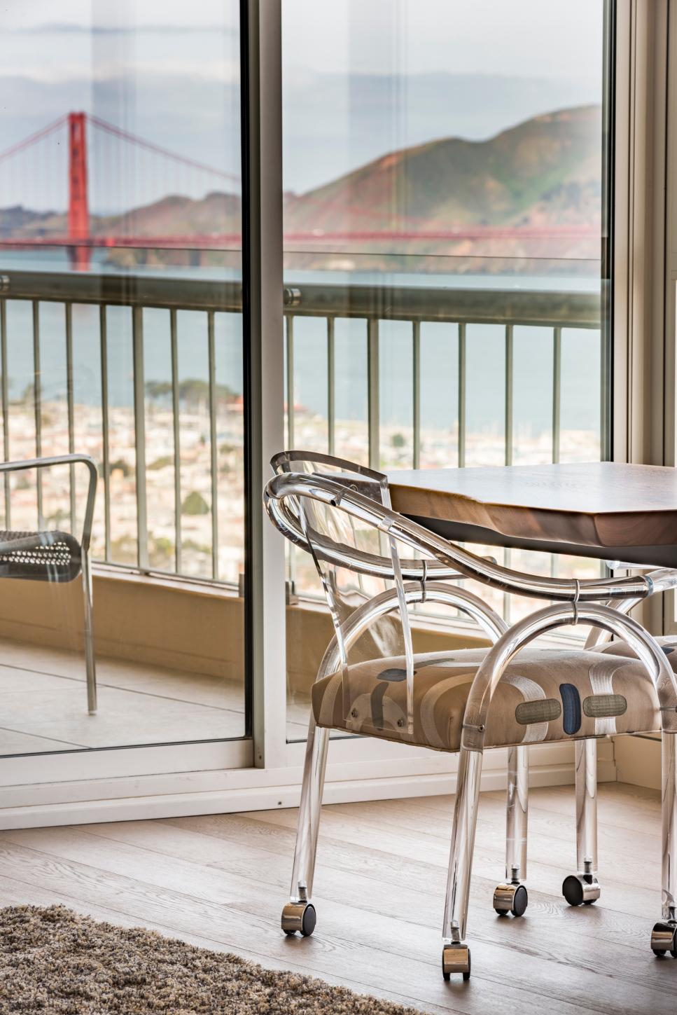Home Office Showcases Golden Gate Bridge contemporary home office
