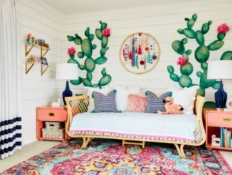 Boho-chic girl's room