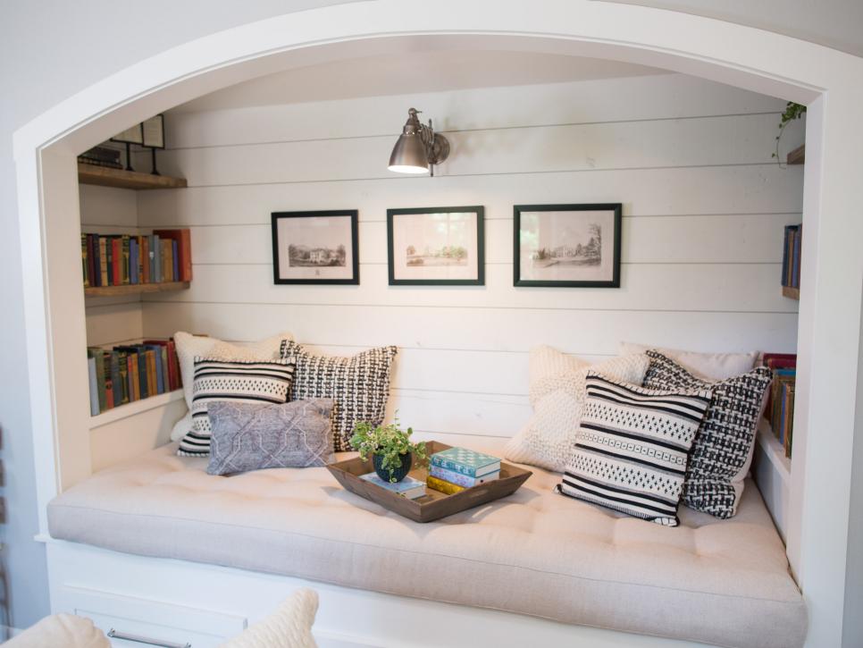 book nook in living room