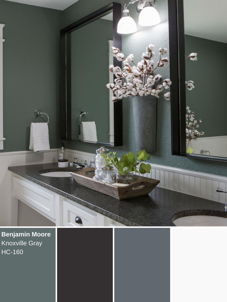 This unique shade of gray, which can appear slightly more blue or green depending on the available light, looks its best next to white accents.