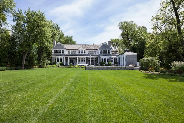 Backyard and Mansion Exterior Backyard and Mansion Exterior