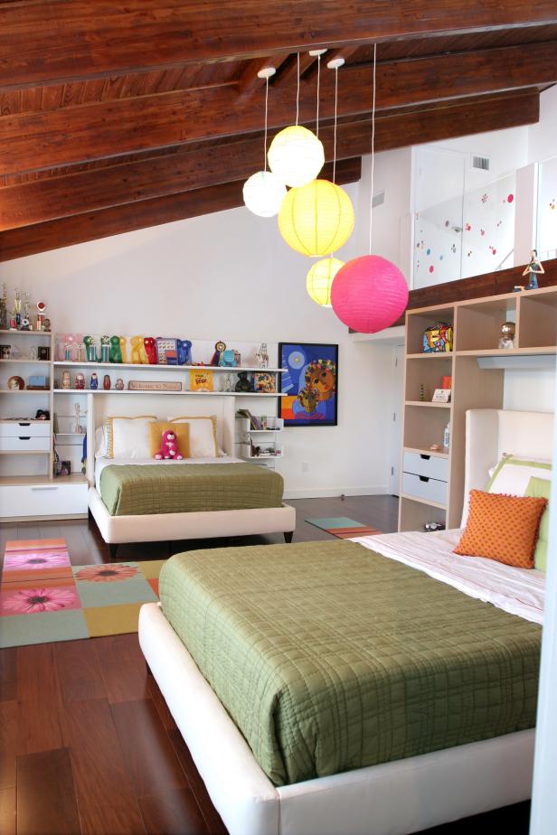 Girls' Bedroom that is Bright and Youthful