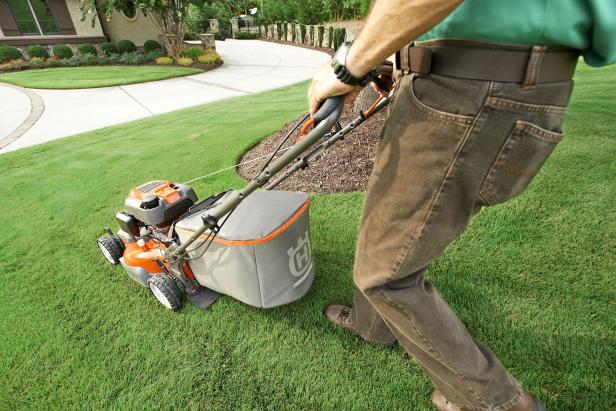 Mowing a Lawn Mowing a Lawn