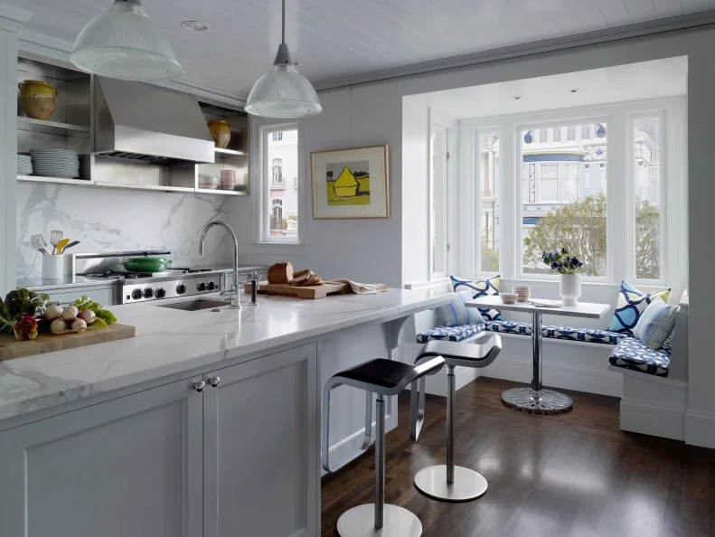 White Transitional Kitchen