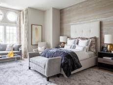 Subtle Patterns, Textures Create Serene Setting in Master Retreat