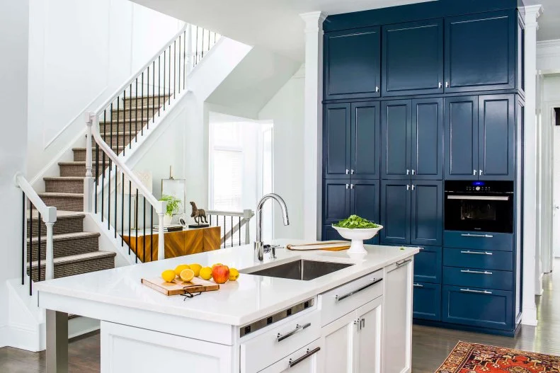 Blue and White Kitchen