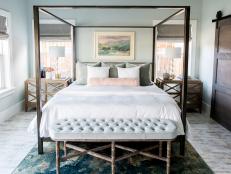 Blue Transitional Bedroom