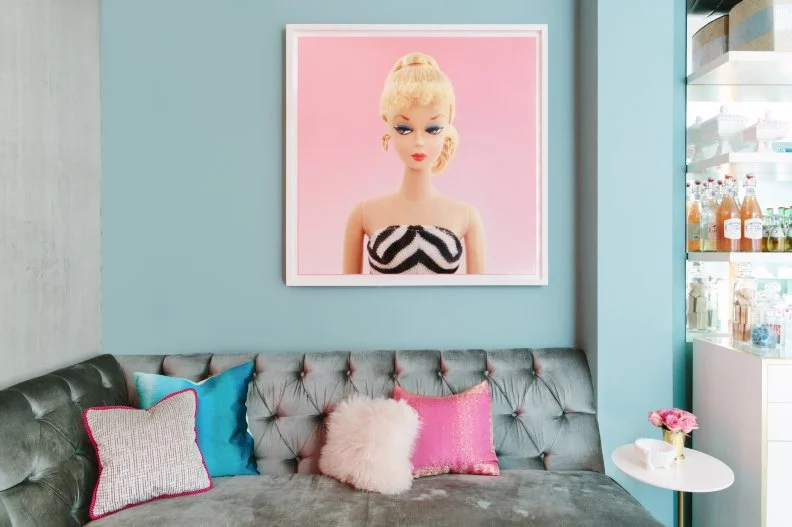 Girly Space Brought to Life with Texture and Color 