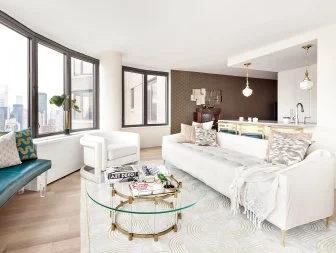 White Apartment Living Room 