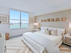Neutral Coastal Bedroom With Ocean View