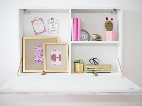 How to Build a Space-Saving Wall-Mounted Desk