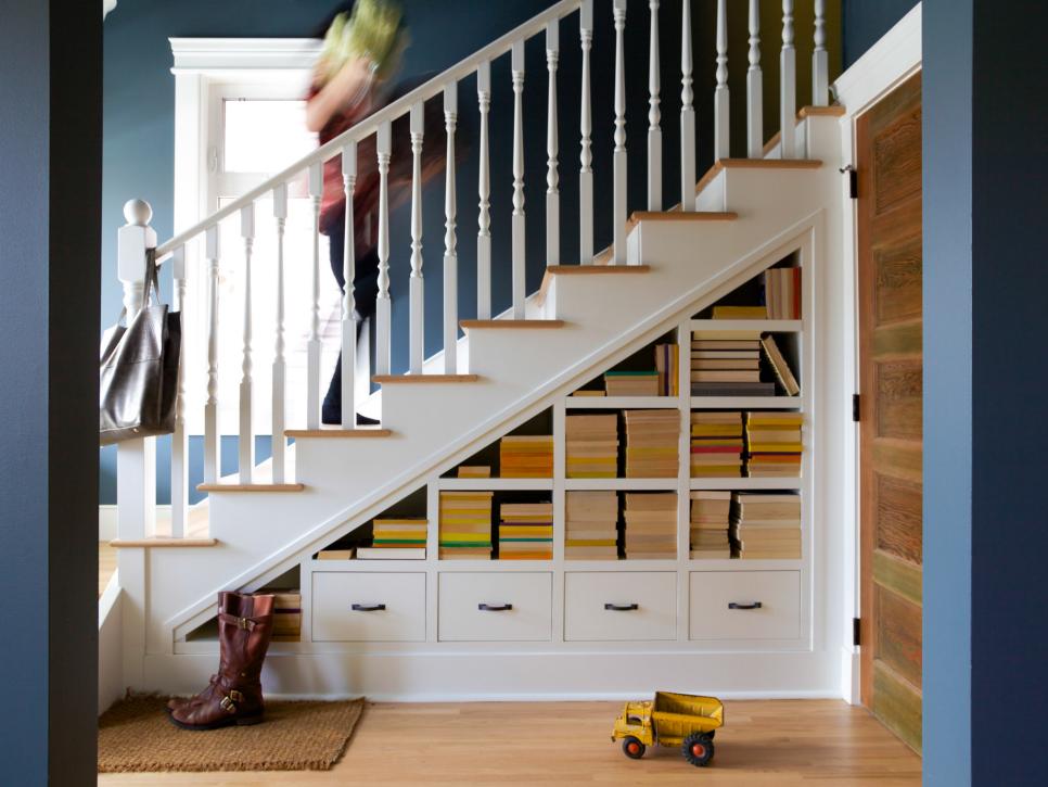 12 Creative Ways to Use the Space Under Your Stairs | Room Makeovers to