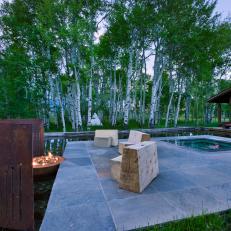 Fire Pit and Hot Tub