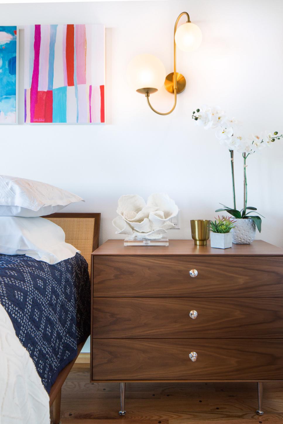 Eclectic Bedroom With Colorful Art Bedroom With Colorful Art