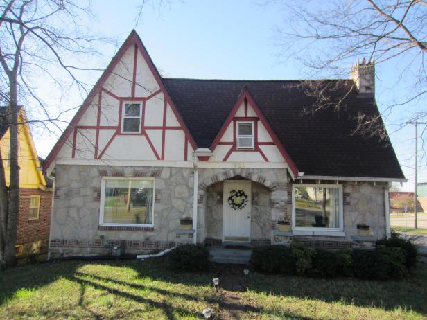 This Tudor style home in East Nashville, TN is a charming home with its vaulted roof and stone front. Since homes in East Nashville tend to be on the older side, homebuyers Chelsea and Jaron will have to decide if they want a home like this that needs work, or a newer home further from Nashville; as seen on HGTV's House Hunters.