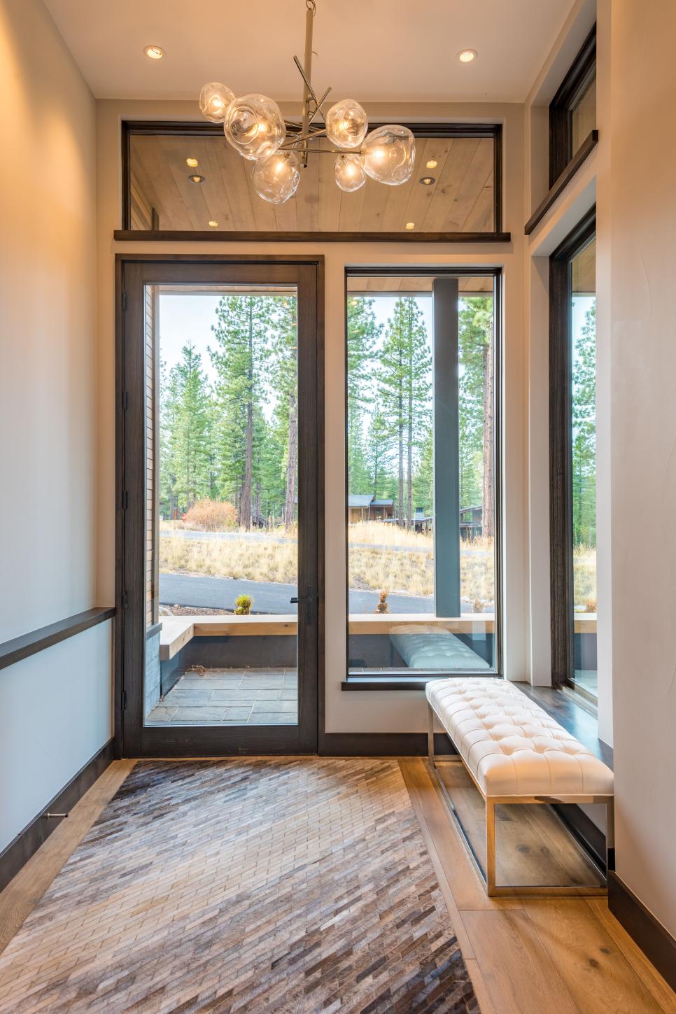 Modern Neutral Foyer and Tree View Modern Neutral Foyer