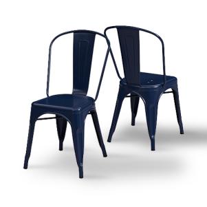 Navy Bistro Dining Chairs