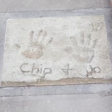Chip and Joanna Gaines' Hand Prints