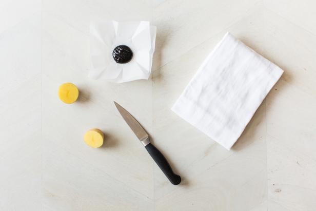 DIY Stamped Tea Towel DIY Stamped Tea Towel